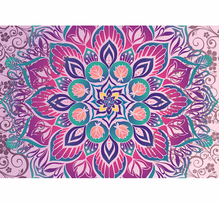 Zen rolgordijn mandala ontwerp patroon - TenStickers