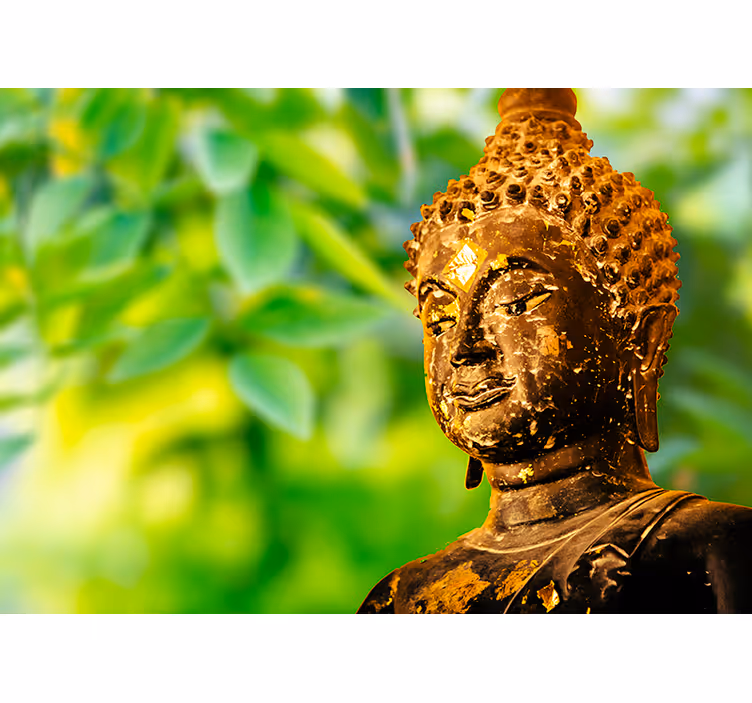 Zen rolgordijn wallpaper orient prayer - TenStickers