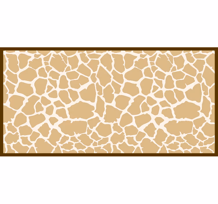 Bruin rolgordijn giraffe print - TenStickers
