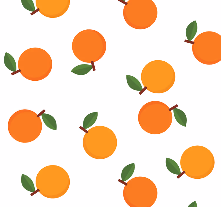 Oranje rolgordijn elegante sinaasappels - TenStickers