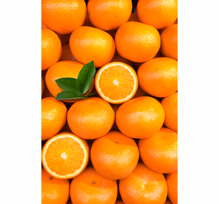 Oranje rolgordijn oranges - TenStickers