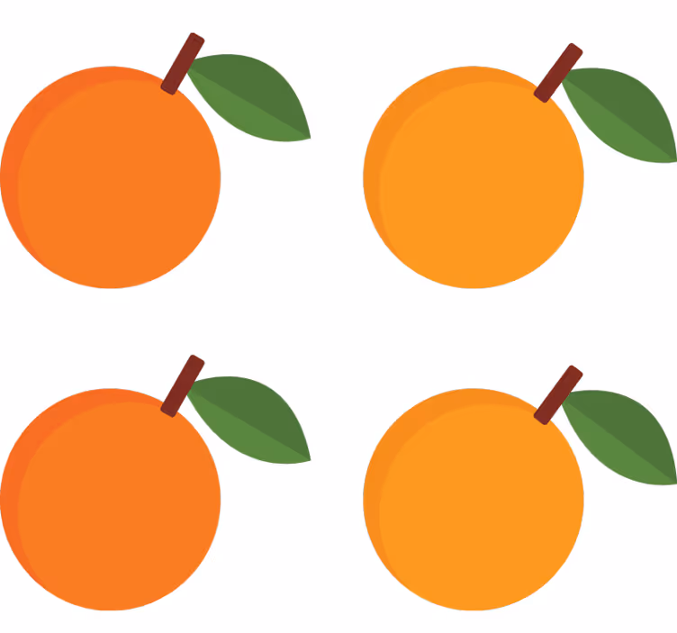 Oranje rolgordijn elegant oranje stickers pakket - TenStickers