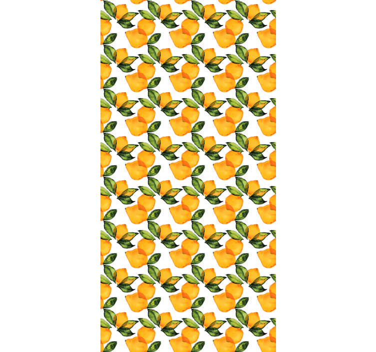 Oranje rolgordijn citroen mediterraanse stijl - TenStickers