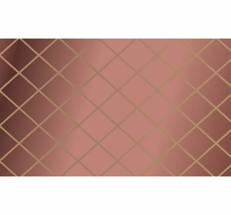 Rolgordijn buitenshuis roze met gouden diamanten - TenStickers