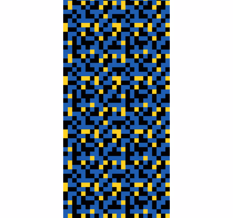 Rolgordijn tienerkamer 80's videogames patroon - TenStickers
