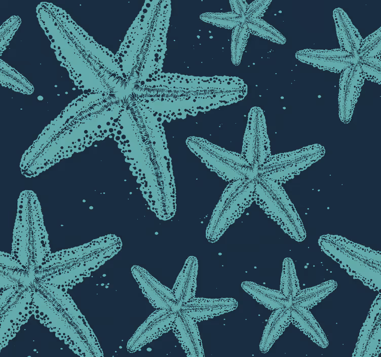 Rolgordijn tienerkamer starfish bluetones - TenStickers