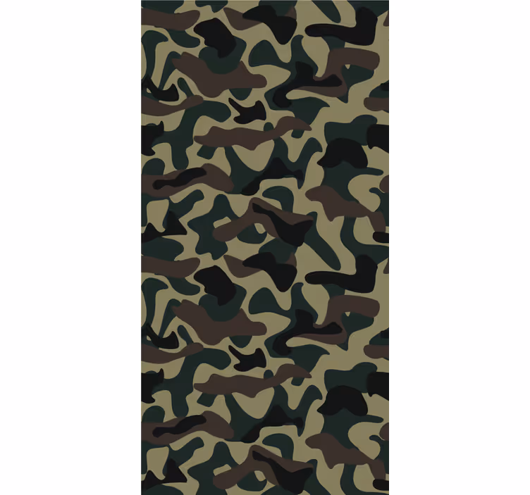 Rolgordijn tienerkamer met militair patroon - TenStickers