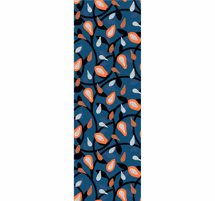 Rolgordijn tienerkamer papaja en planten - TenStickers