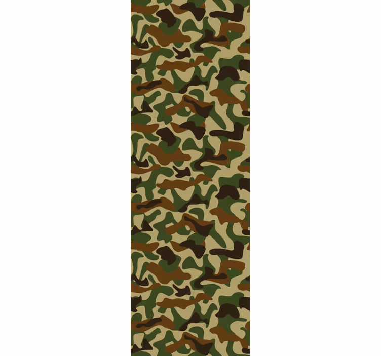 Rolgordijn tienerkamer camouflage - TenStickers