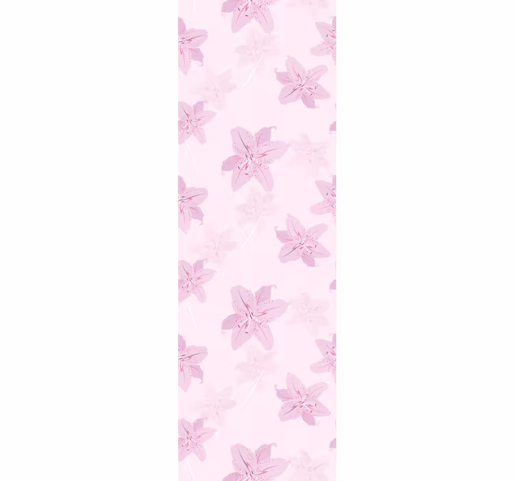 Rolgordijn tienerkamer met mooi vrouwelijk bloemenpatroon - TenStickers