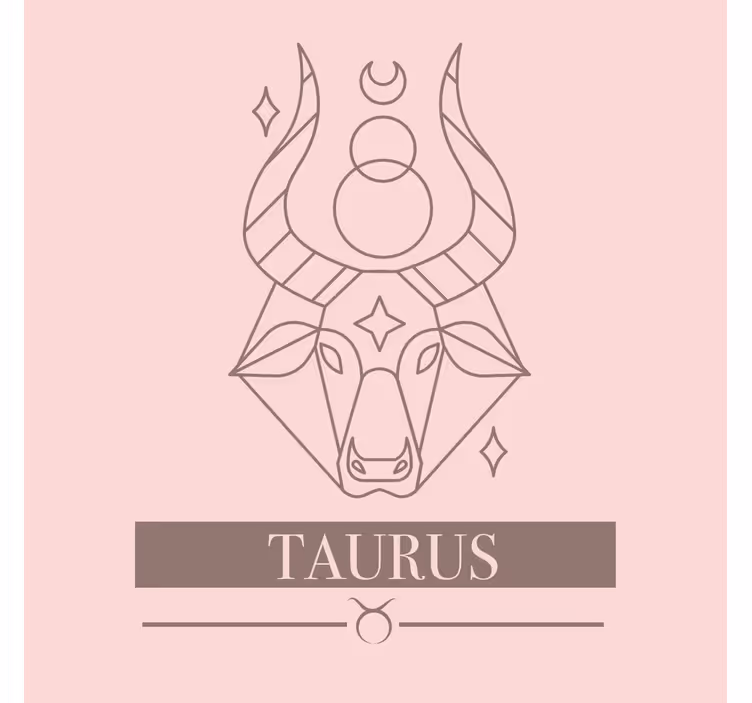 Badkamer rolgordijn taurus roze sterrenbeeld ontwerp - TenStickers
