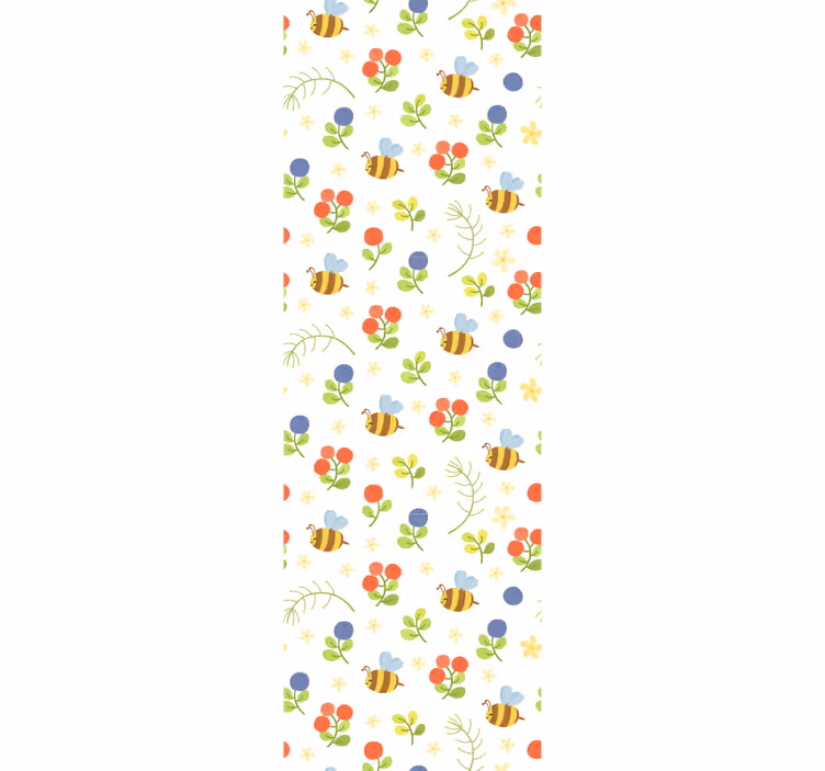 Rolgordijn babykamer schattig ontwerp babybijen - TenStickers