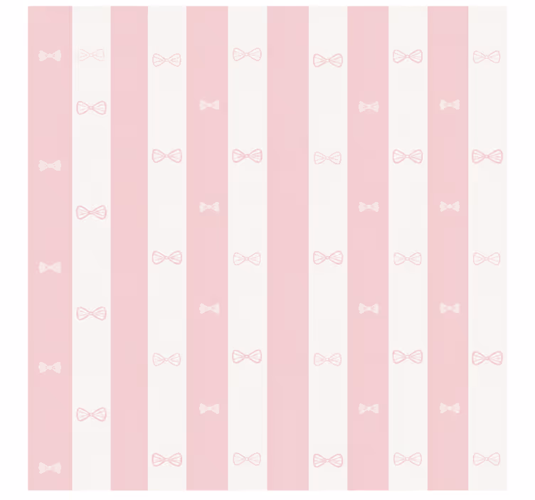 Rolgordijn roze met strikkenpatroon - TenStickers