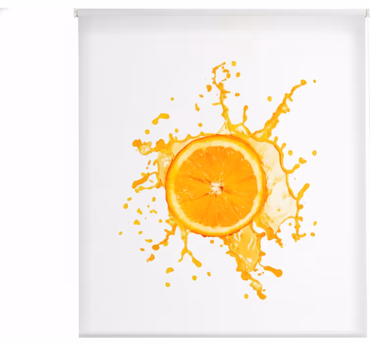 Keuken rolgordijn breedte 130 oranje fruit - TenStickers