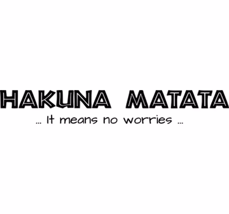 Rolgordijn series en film hakuna matata kinderdecoratie - TenStickers
