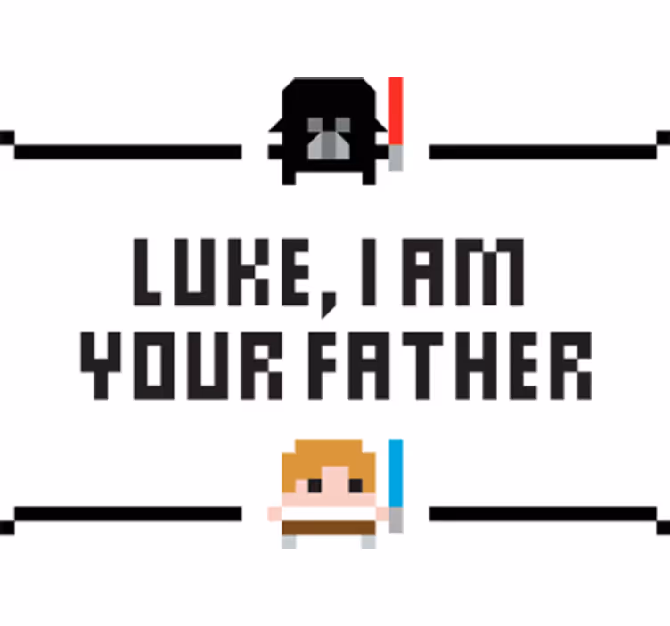 Rolgordijn series en film vinilo decorativo luke je vader - TenStickers