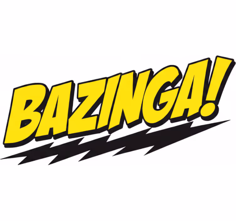 Rolgordijn series en film vinilo decorativo bazinga big bang - TenStickers