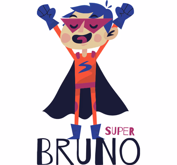 Superhelden rolgordijn superboy gepersonaliseerd - TenStickers