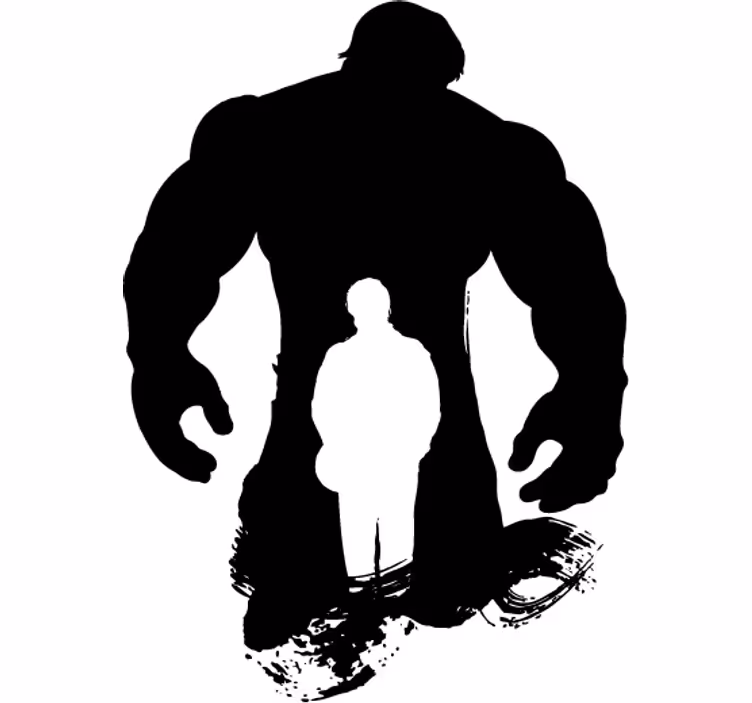 Superhelden rolgordijn decoratieve vinylsilhouet - TenStickers