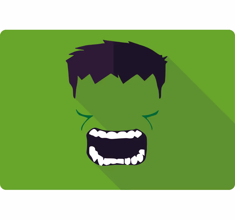 Superhelden rolgordijn groene superheld - TenStickers