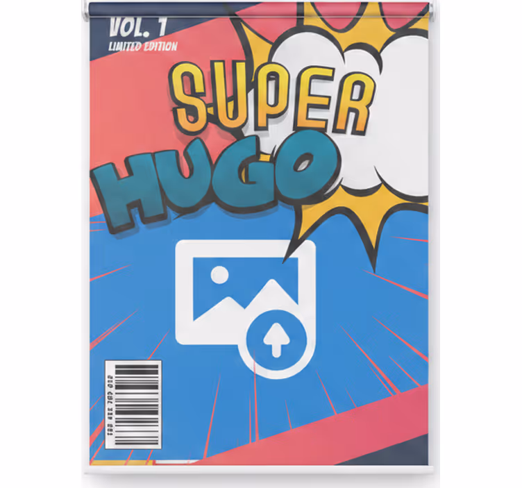 Superhelden rolgordijn op maat stripboek - TenStickers
