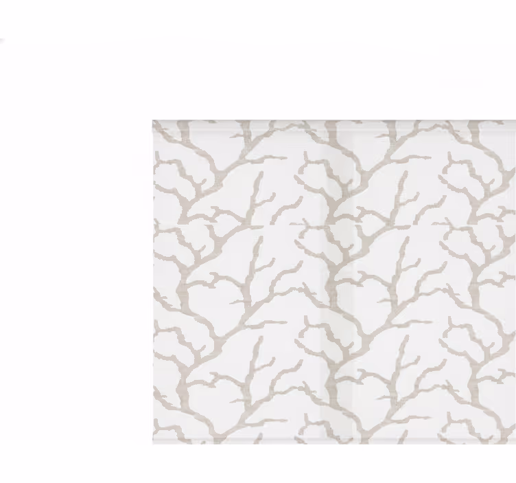Rolgordijn balkon elegant beige motief - TenStickers