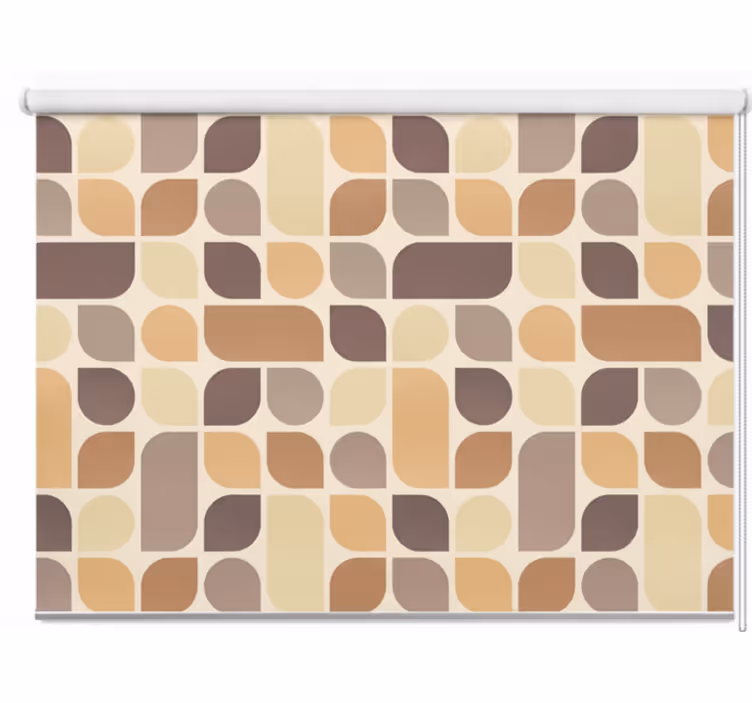Rolgordijn balkon retro motief kleuren - TenStickers