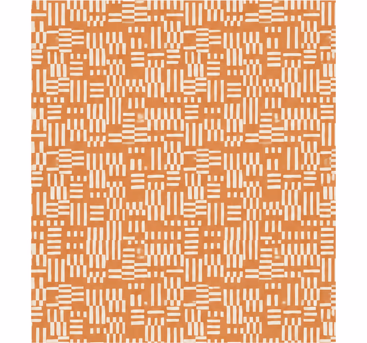 Oranje rolgordijn dennenstroken patroon - TenStickers