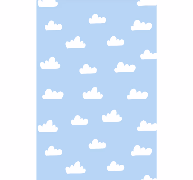Cumulus wolkenpatroon kinderkamer rolgordijn - TenStickers