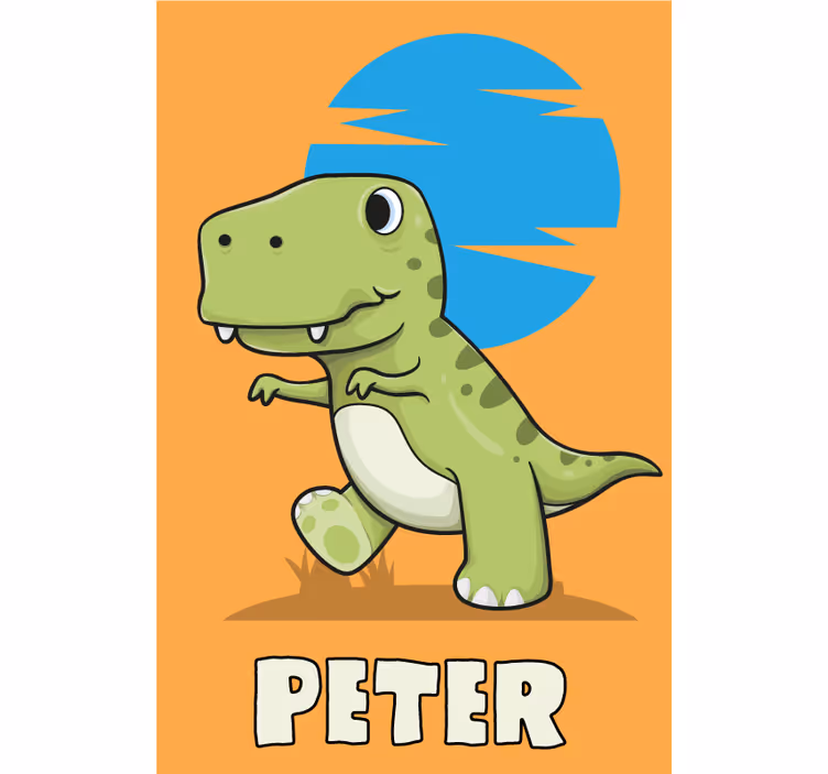 Aangepaste dinosaurus dinosaurus rolgordijn - TenStickers