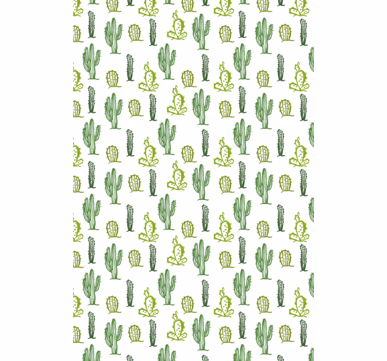 Groen patroon Cactus jaloezie - TenStickers