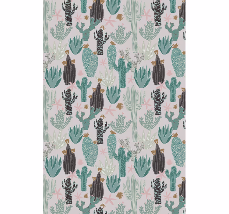 Saguaro sereniteitsscène Cactus jaloezie - TenStickers