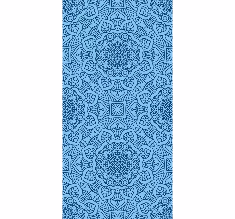 Zen rolgordijnen Blauwe mandala - TenStickers