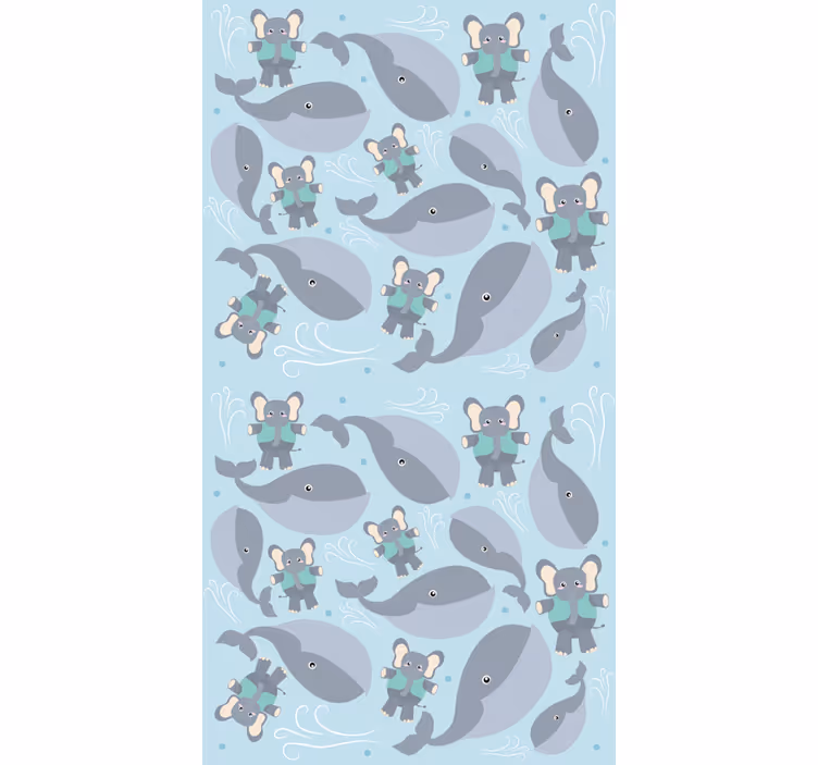Speelse dieren rolgordijn babykamer - TenStickers