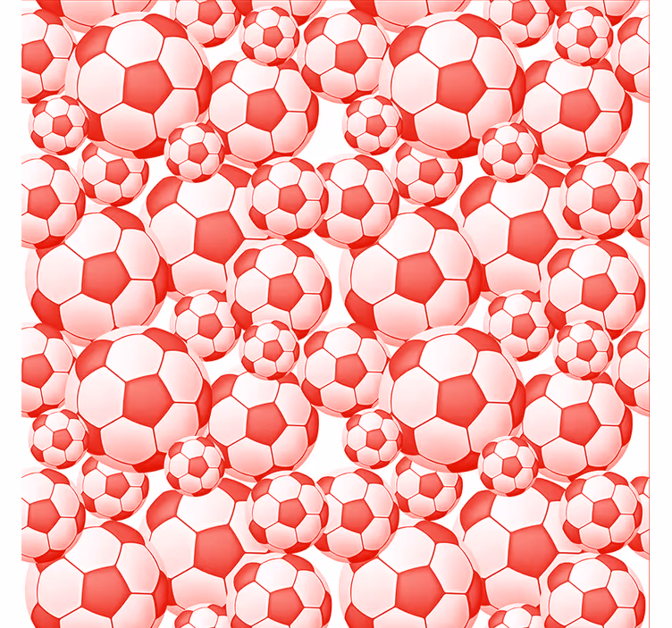 Voetbalpatroon rolgordijn voetbal - TenStickers