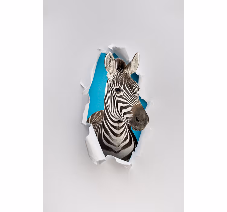 Meer dieren rolgordijnen Zebra - TenStickers