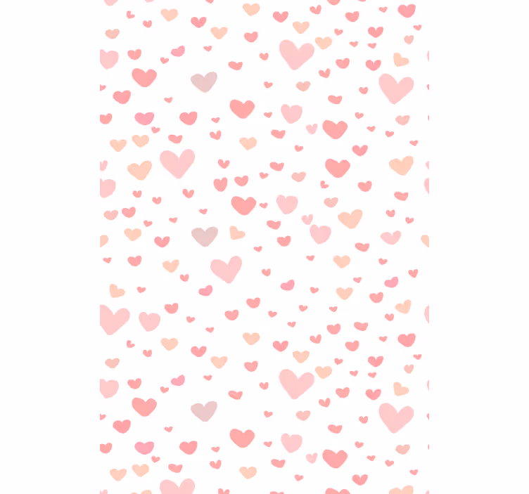 Hart patroon patroon rolgordijn romantisch - TenStickers