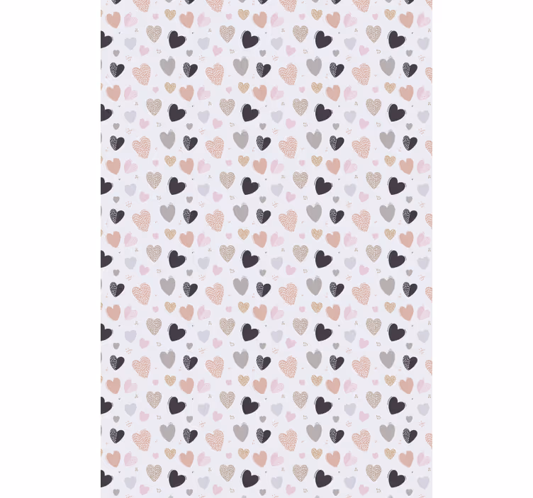 Pastelkleurig patroon rolgordijn romantisch - TenStickers