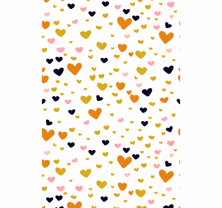 Hartpatroon schaduw rolgordijn romantisch - TenStickers
