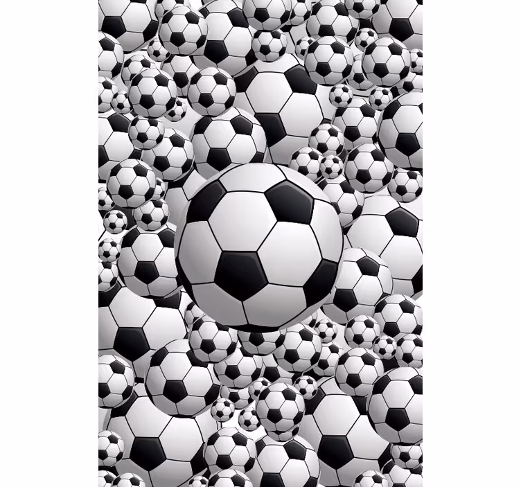 Meer sport kinderkamer rolgordijn Witte bal - TenStickers