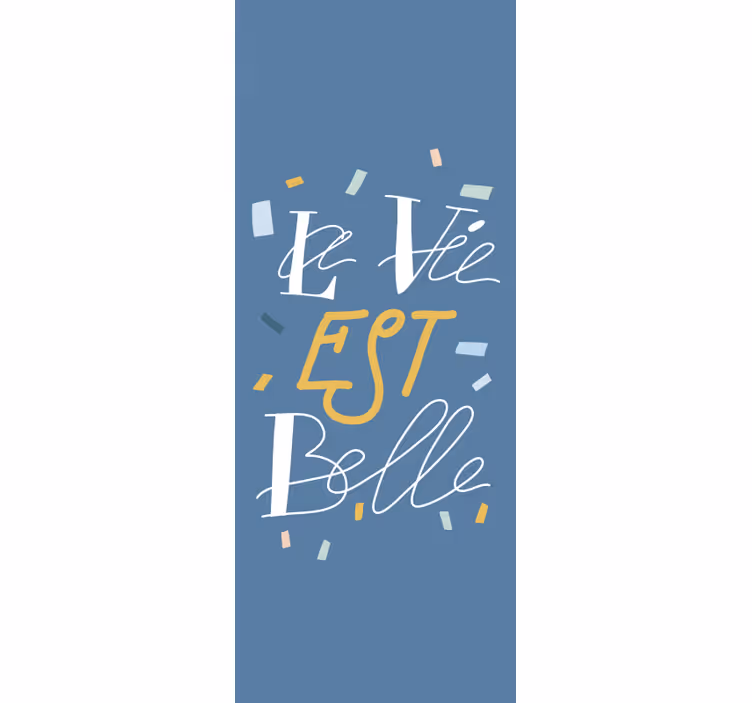 Hoofdslaapkamer rolgordijnen Elegante tekst - TenStickers
