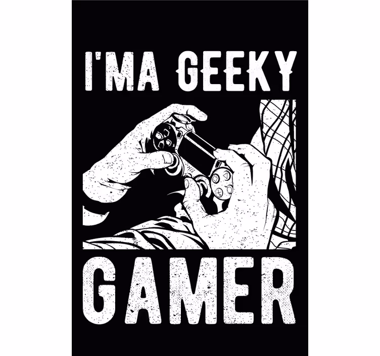 Nerd rolgordijnen Geeky gamer - TenStickers