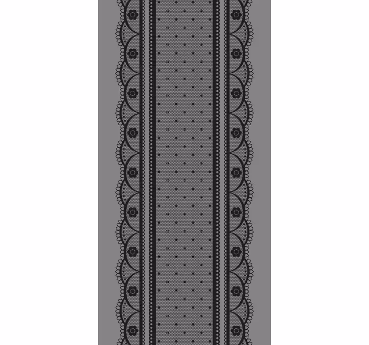 Detail van kantpatroon elegant rolgordijn - TenStickers