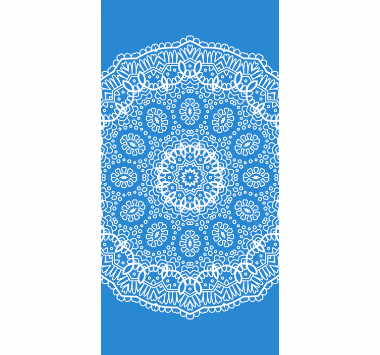 Mandala-kantpatroon rolgordijn kunst - TenStickers