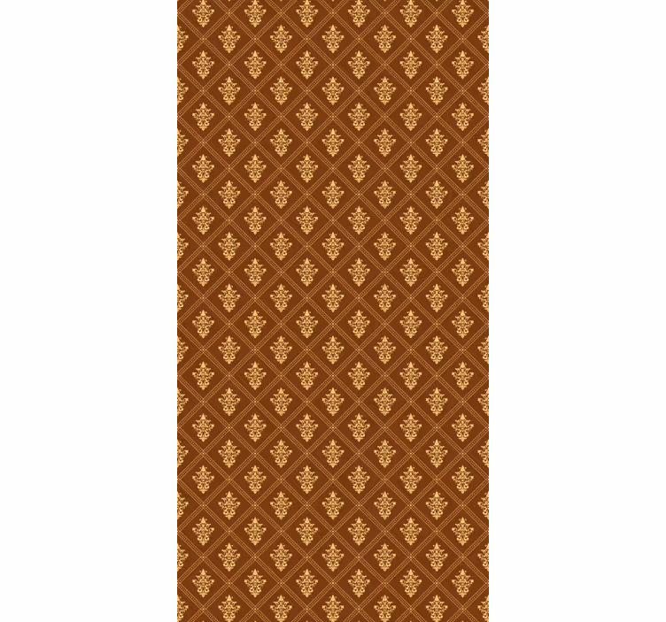 Sierlijk gouden patroon klassiek rolgordijn - TenStickers