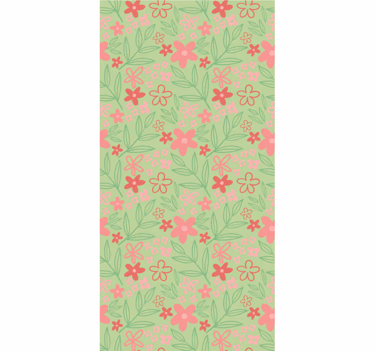 Charmant bloementhema rolgordijn bloemen en planten - TenStickers