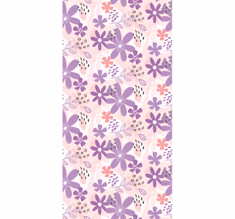 Vlinder bloemencascade rolgordijn vlinders - TenStickers