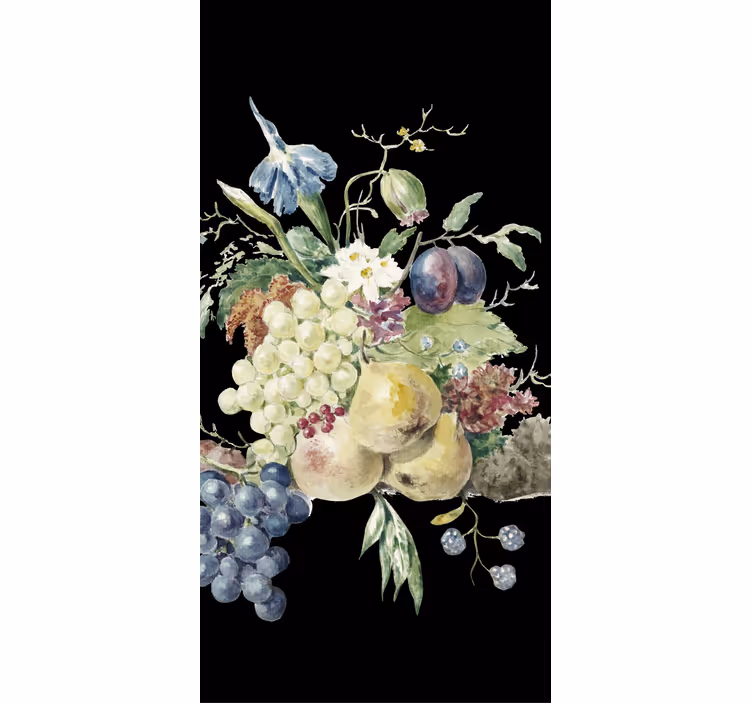 Rolgordijn fruit en groente boomgaard oogst display - TenStickers