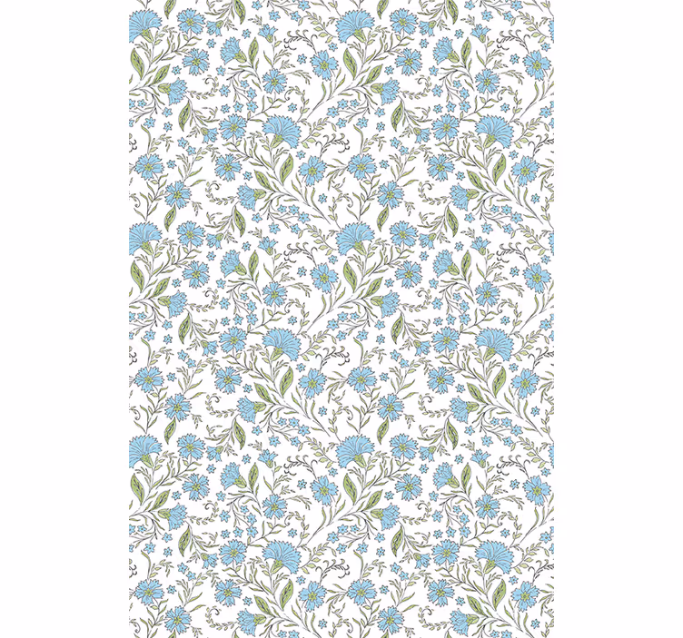 Bloemenwijnstok patroon rolgordijn bloemen en planten - TenStickers