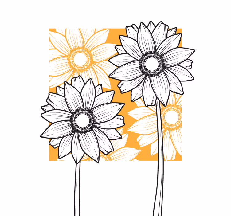 Weelderig bloemenpatroon rolgordijn bloemen en planten - TenStickers